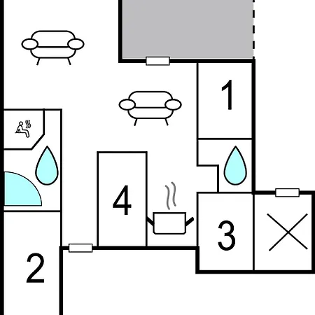 Сasa de vacaciones Four-bedroom In Vaggerlose *